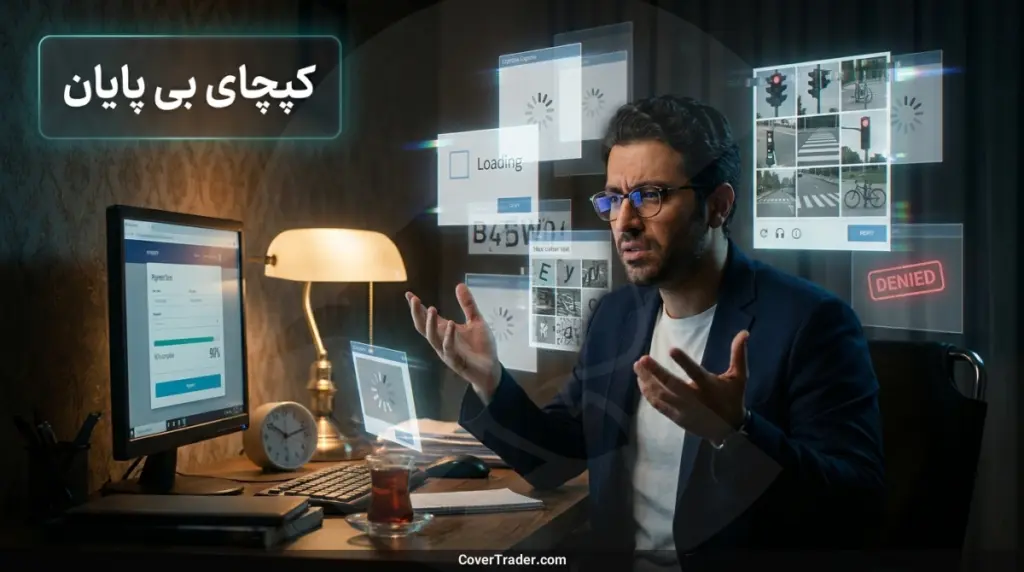 آی پی ثابت رایگان؛ تله ای که حساب شما را می بندد 2 آی پی ثابت رایگان؛ کپچای بی پایان